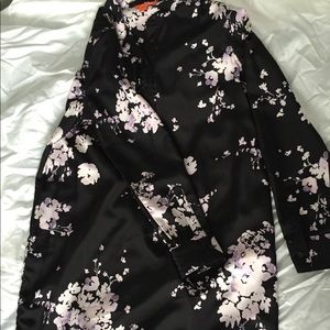 Floral satin dress